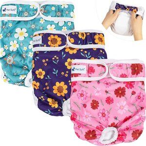 Pet Soft Washable Female Diapers (3 Pack) NEW